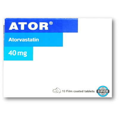 Ator 40 mg ( Atorvastatin ) 10 film-coated tablets